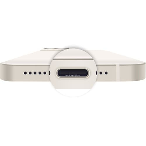 iPhone model number demo charge tray